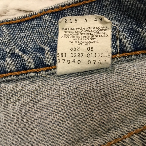 Levi Strauss Vintage 912 Denim Shorts Slim Size 11 - Picture 7 of 7